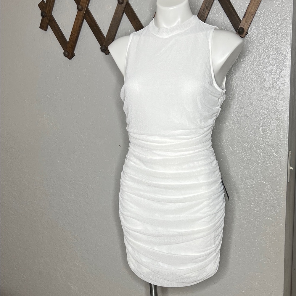New Lulus Elegant White Sleeveless Dress size L